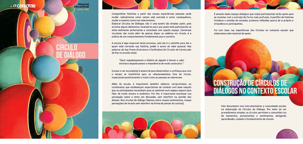 Três primeiras páginas do Guia Círculo de Diálogo