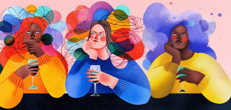 três mulheres aparecem irritadas. “Os Homens Explicam Tudo Para Mim